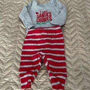 Just One You NB Baby Boys' Santa's Cookies 2pc Set